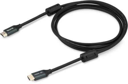 Кабели, адаптеры, разветвители Buro BHP-HDMI-2.1-1G (1 м, черный)