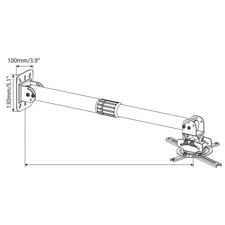 Кронштейны CACTUS CS-VM-PR16L-BK