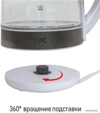 Электрочайники и термопоты JVC JK-KE1705 (белый/серебристый) [JK-KE1705 white]