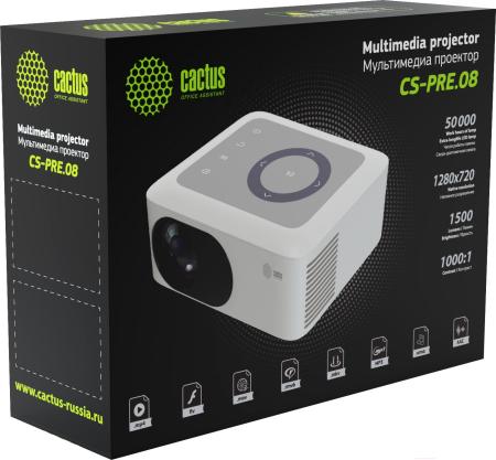 Проекторы CACTUS CS-PRE.08WT.WXGA
