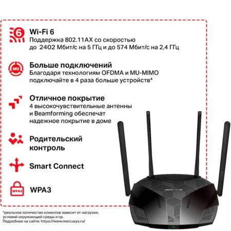 Беспроводные маршрутизаторы Mercusys MR80X