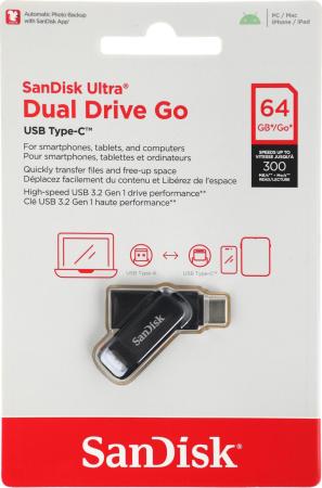 USB Flash SanDisk Ultra Dual Drive Go Type-C 64GB SDDDC3-064G-G46 [SDDDC3-064G-G46]