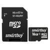 Карты памяти SmartBuy microSDHC (Class 10) 16 Гб + SD адаптер (SB16GBSDCL10-01)