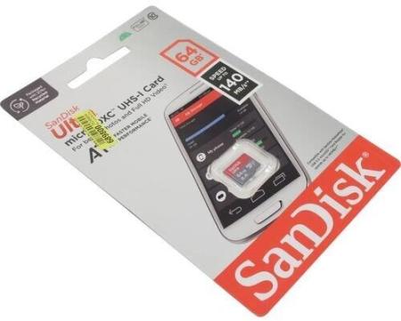 Карты памяти SanDisk Ultra SDSQUAB-064G-GN6MN microSDXC 64GB [SDSQUAB-064G-GN6MN]